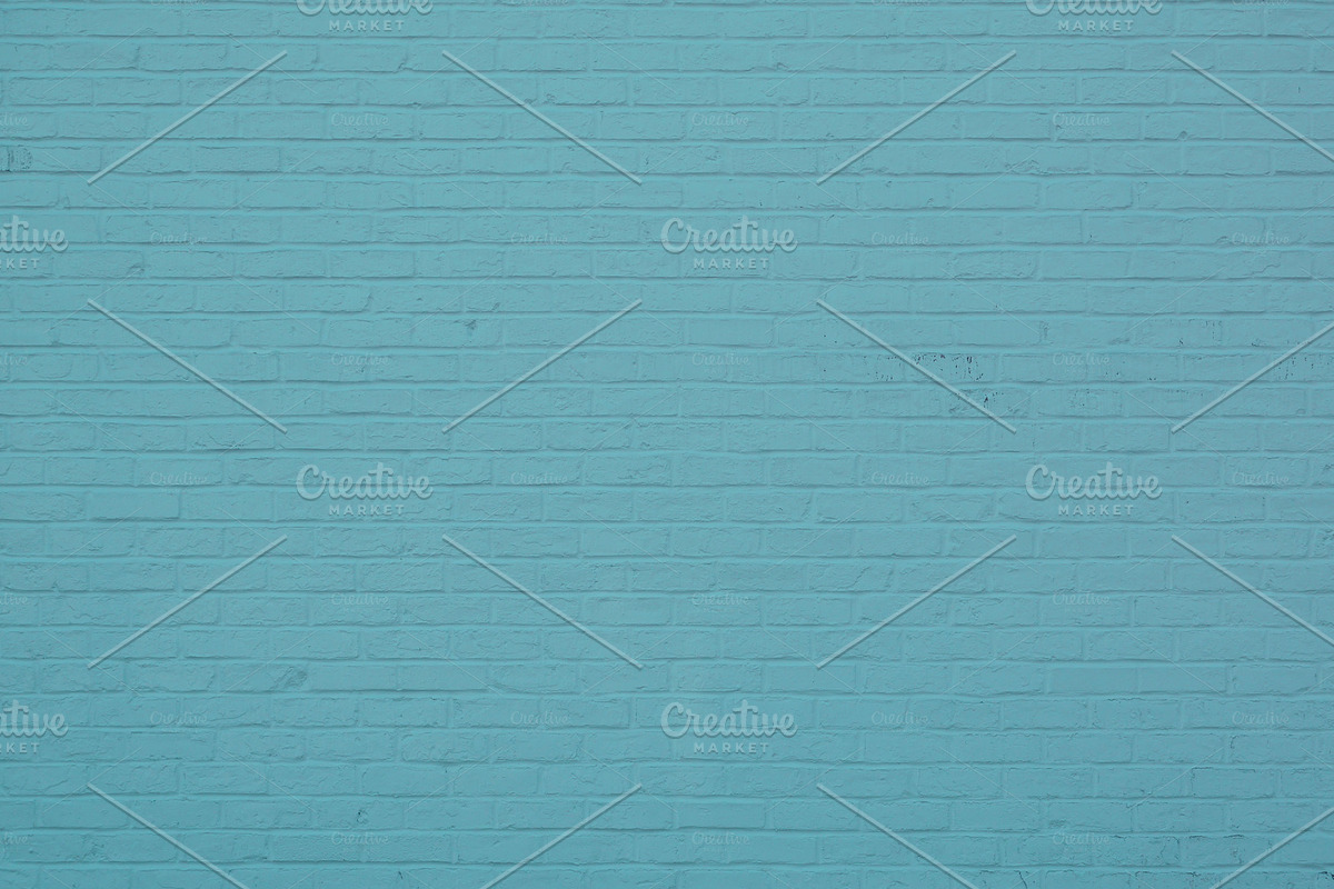 Blue Green Brick Brick Wall Texture in Textures - product preview 8