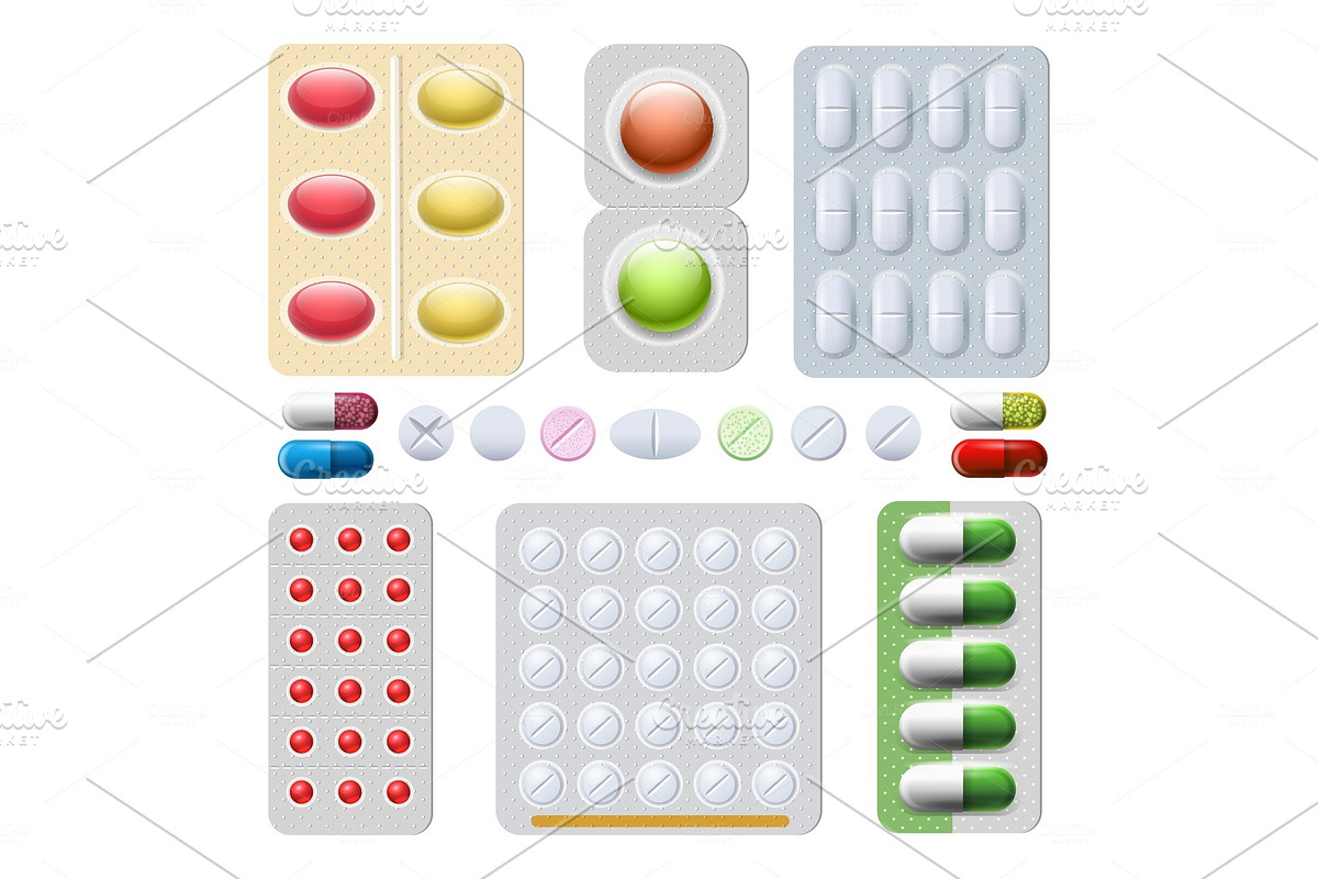 Pills and capsules drugs in Objects - product preview 8