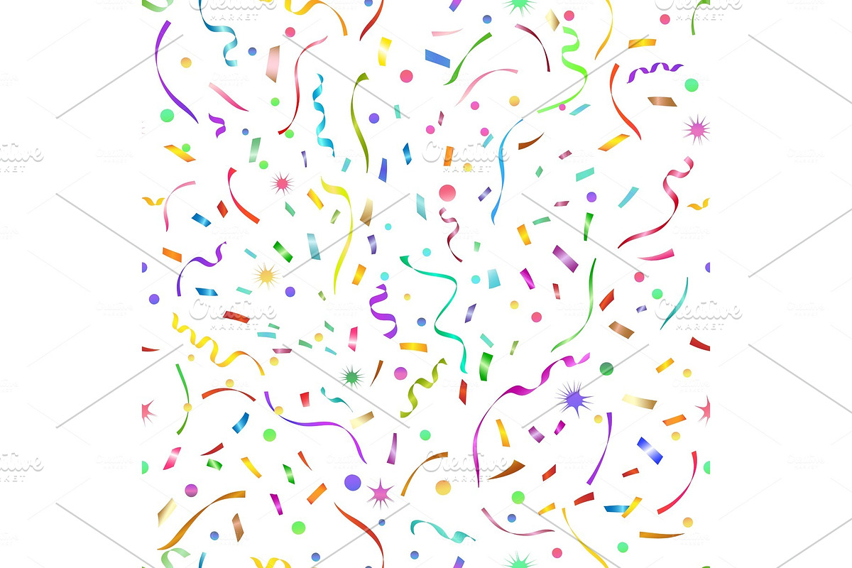 Confetti seamless pattern in Objects - product preview 8