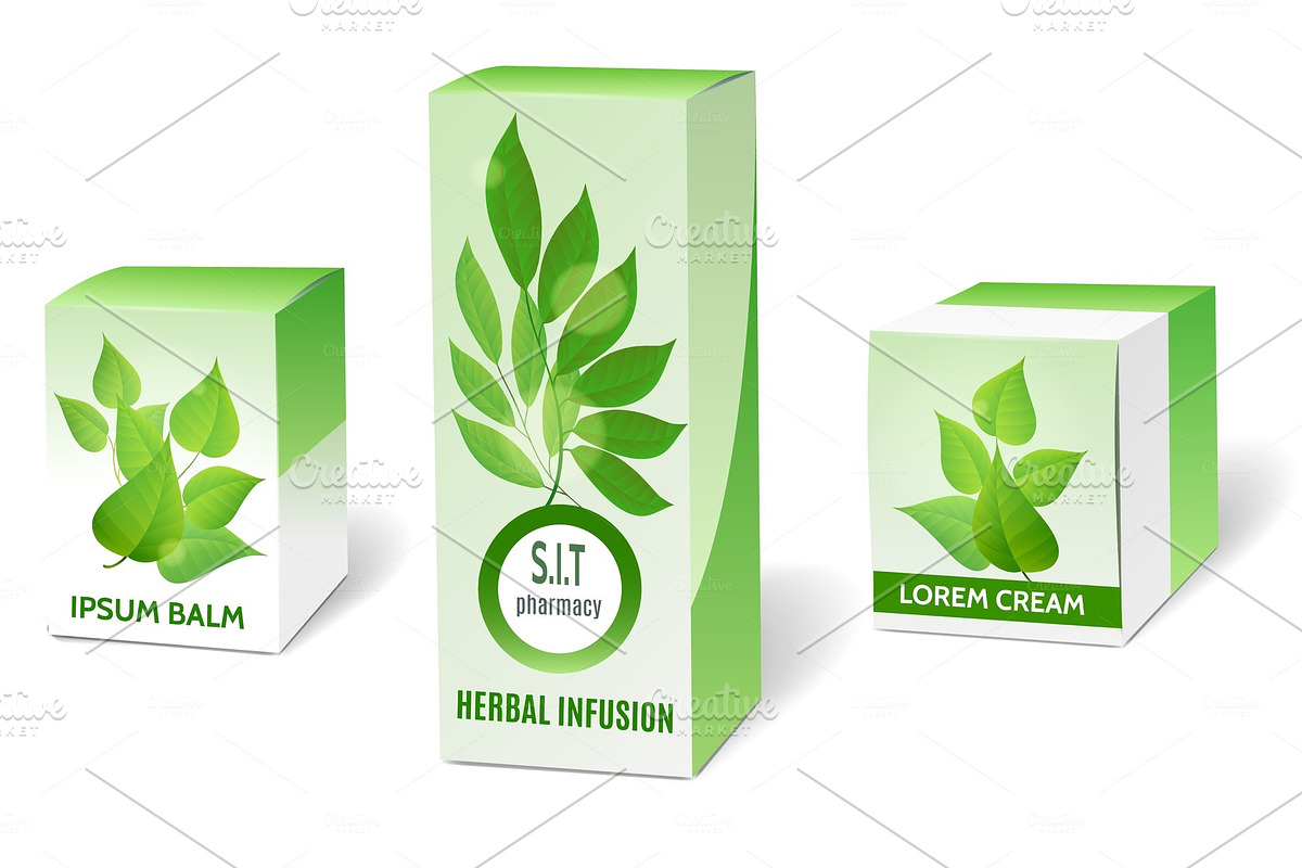 Herbal medicine packaging in Objects - product preview 8