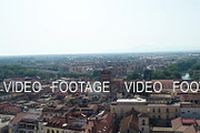 Aero shooting, an old Italian city