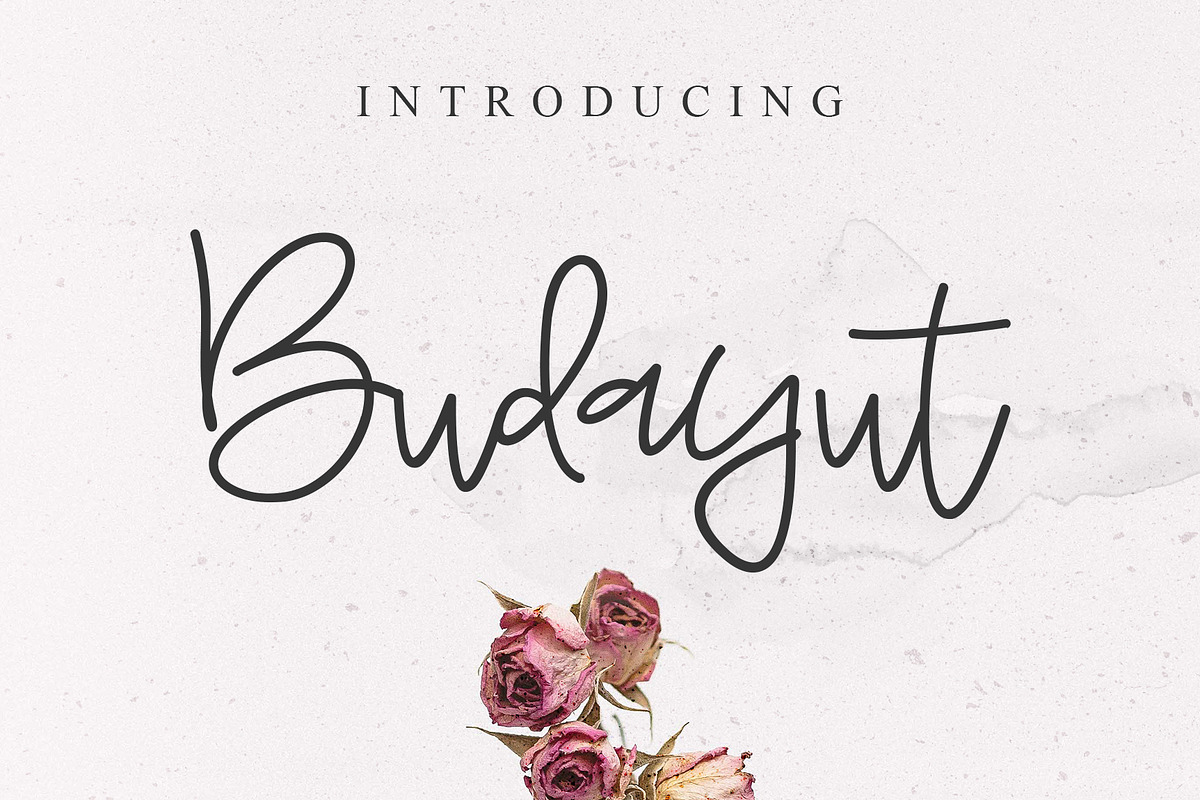 Budayut Signature  Font in Script Fonts - product preview 8