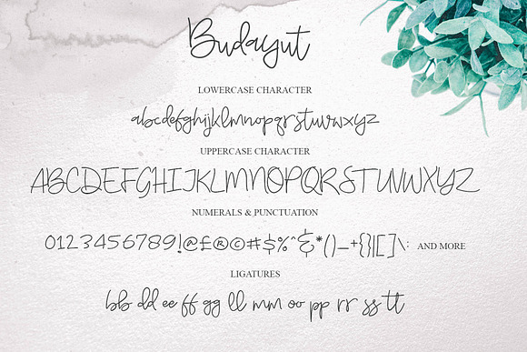 Budayut Signature  Font in Script Fonts - product preview 7