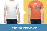T-Shirt Mockup Template – Male Model