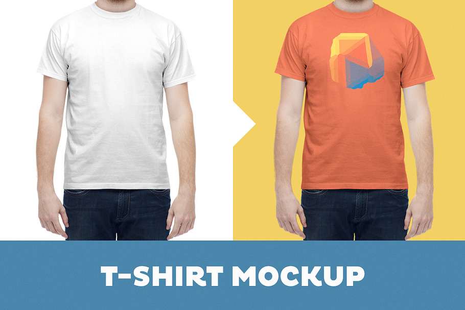 T-Shirt Mockup Template – Male Model
