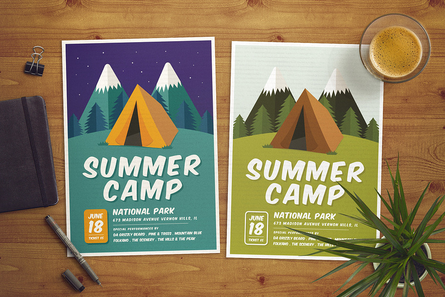 Summer Camp Flyer in Flyer Templates - product preview 8