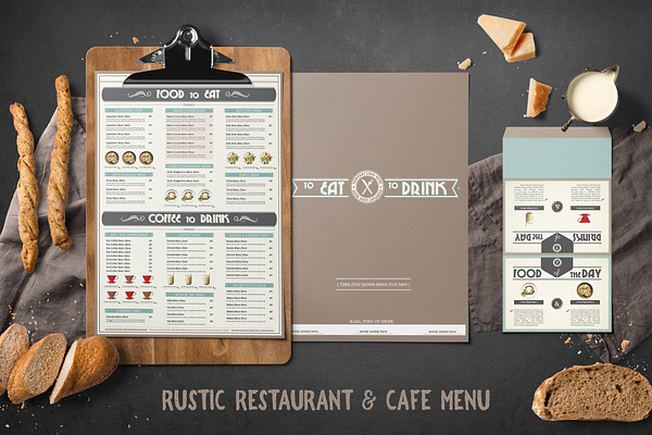 Rustic Restaurant & Cafe Menu