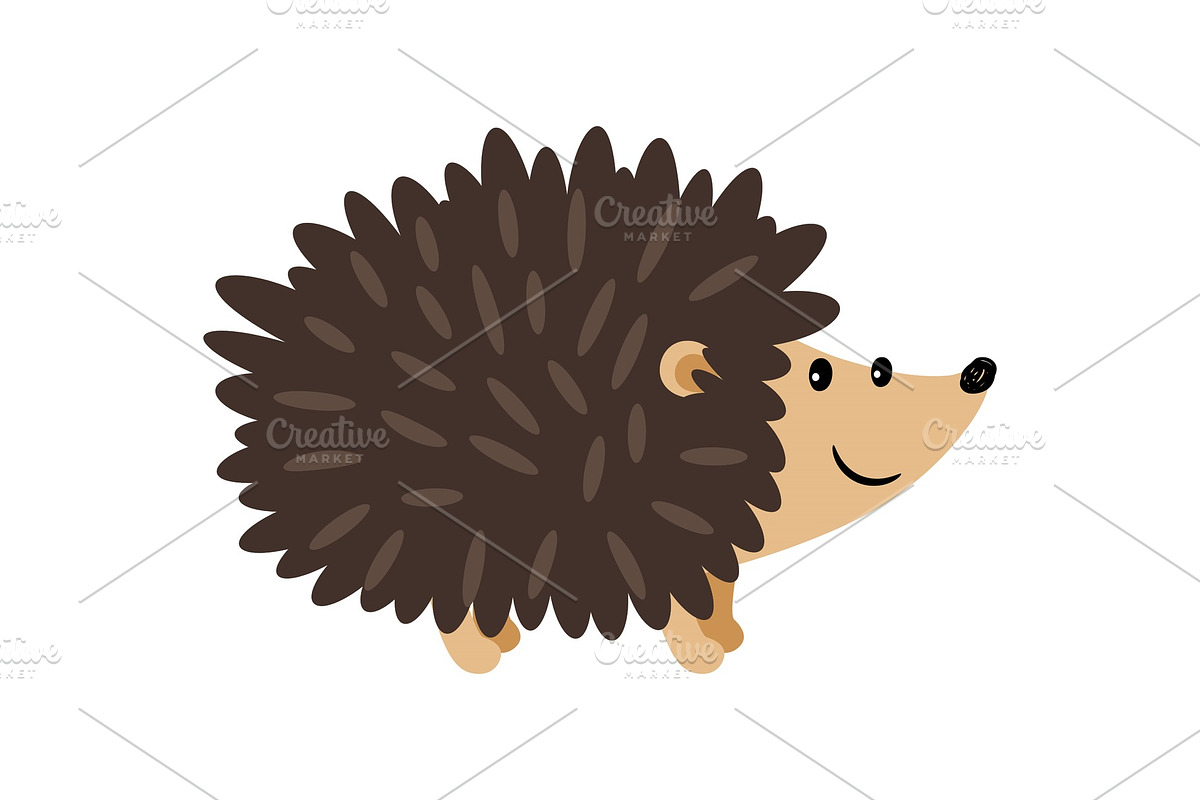 Hedgehog cartoon icon in Illustrations - product preview 8