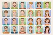 48 male&female avatars