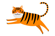 Tiger cartoon icon