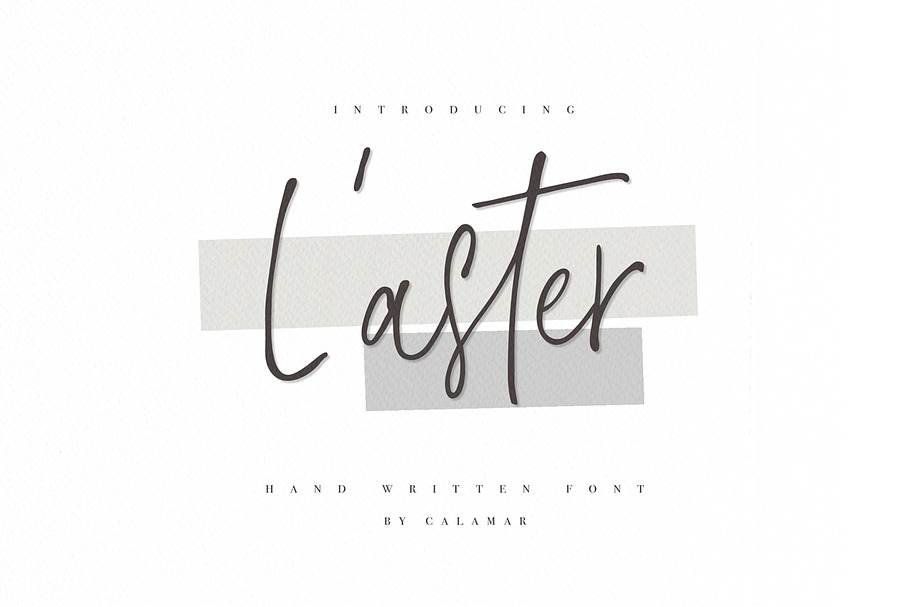 L'aster Font in Script Fonts - product preview 8