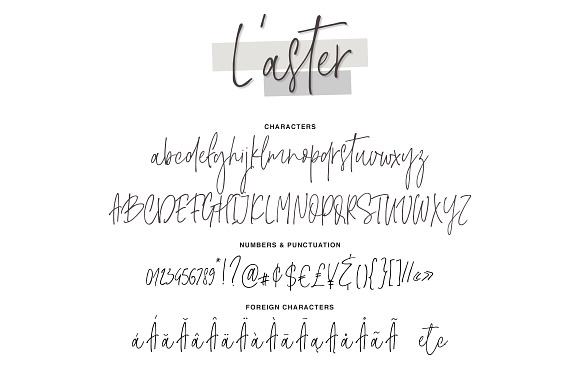 L'aster Font in Script Fonts - product preview 3