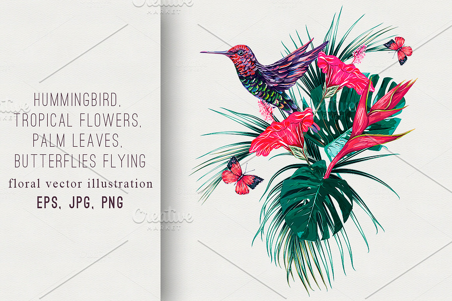 Tropical summer illustration in Illustrations - product preview 8