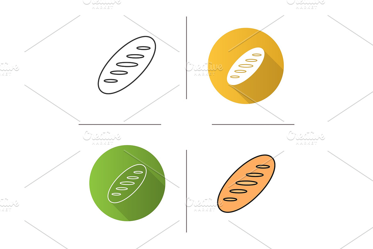 Bread loaf icon in Graphics - product preview 8