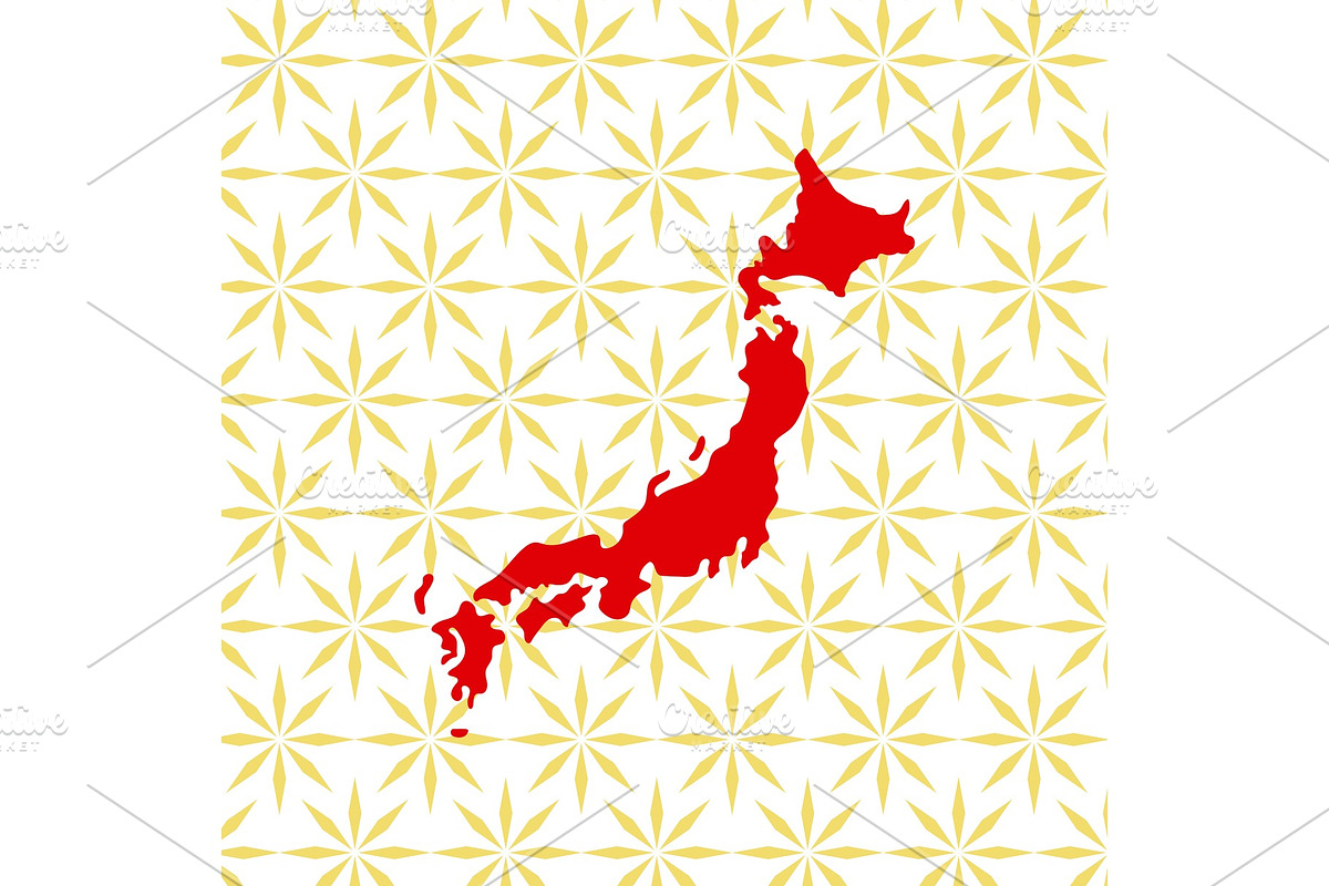 Abstract japanese background with Japan map in Illustrations - product preview 8