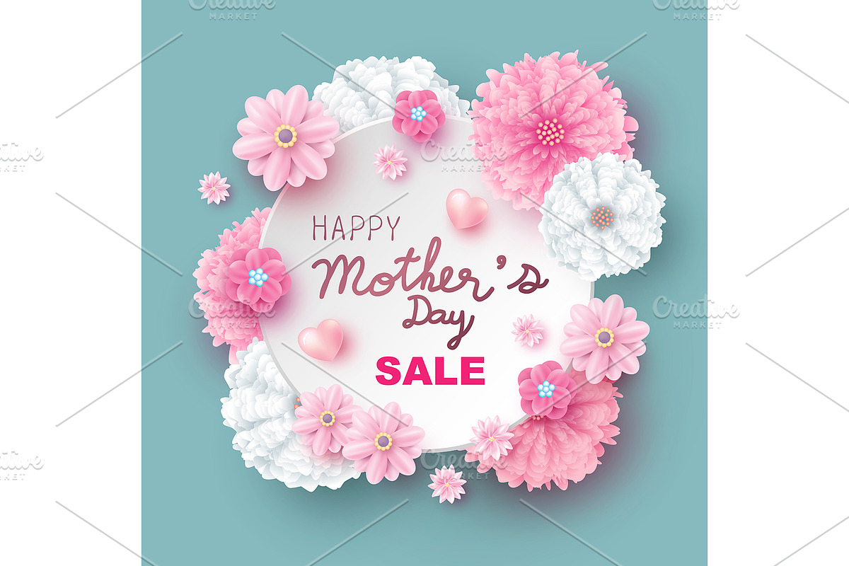 Mother's day sale design in Illustrations - product preview 8