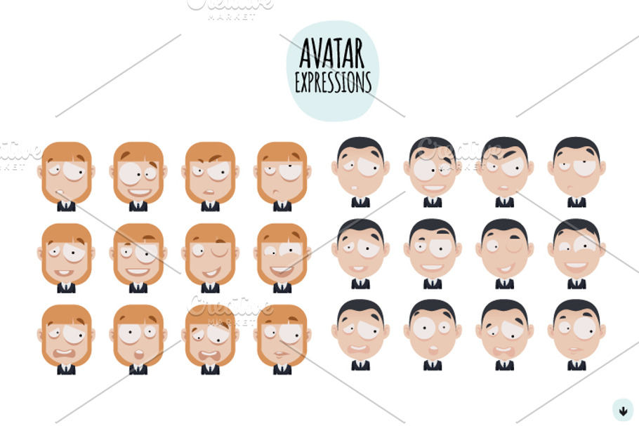 3 Avatar (12 different expressions) in Illustrations - product preview 8