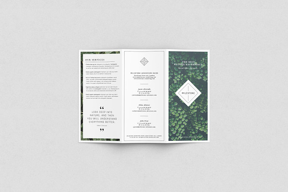 Trifold Brochure Mockups in Print Mockups - product preview 3