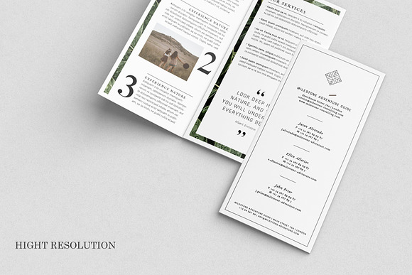 Trifold Brochure Mockups in Print Mockups - product preview 5