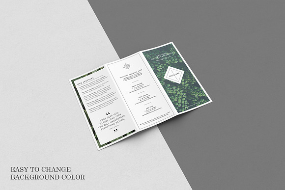 Trifold Brochure Mockups in Print Mockups - product preview 10