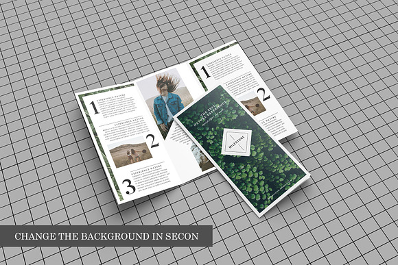 Trifold Brochure Mockups in Print Mockups - product preview 12