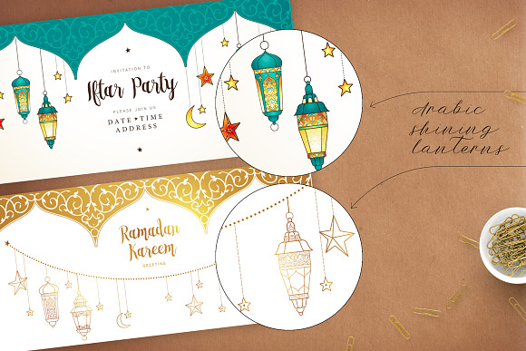 6. Set Of Ramadan Pre-Made Cards. in Postcard Templates - product preview 2