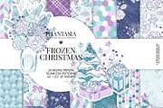 Frozen Winter Digital Paper Pack