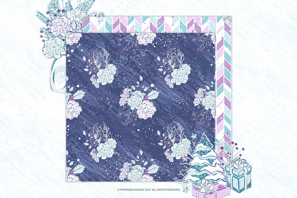 Frozen Winter Digital Paper Pack in Patterns - product preview 1