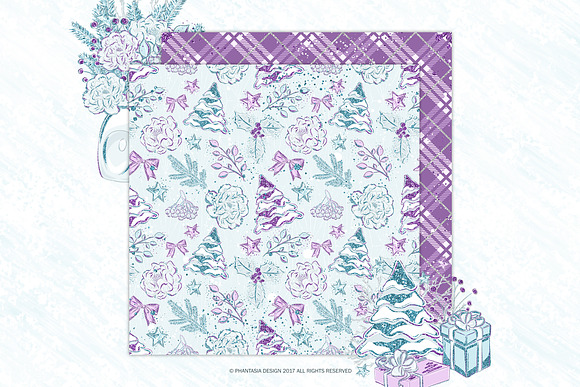 Frozen Winter Digital Paper Pack in Patterns - product preview 2