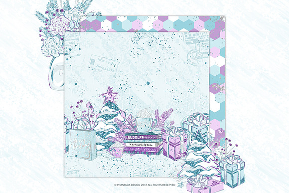 Frozen Winter Digital Paper Pack in Patterns - product preview 3