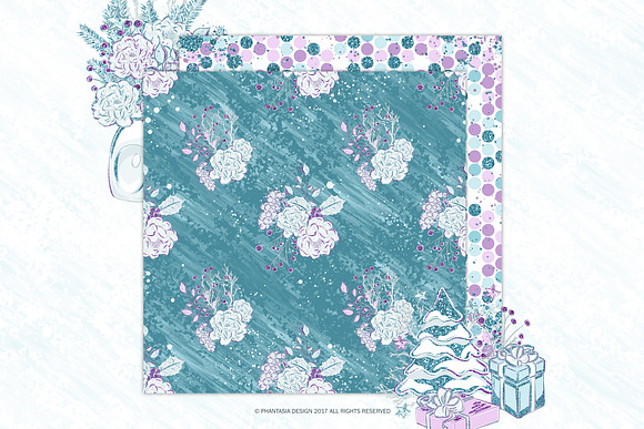 Frozen Winter Digital Paper Pack in Patterns - product preview 4