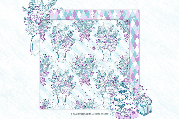 Frozen Winter Digital Paper Pack in Patterns - product preview 5