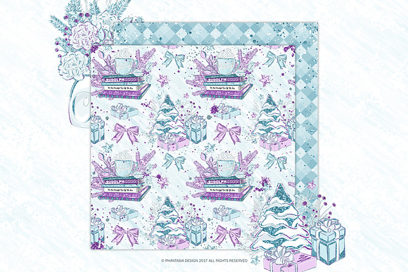 Frozen Winter Digital Paper Pack in Patterns - product preview 7