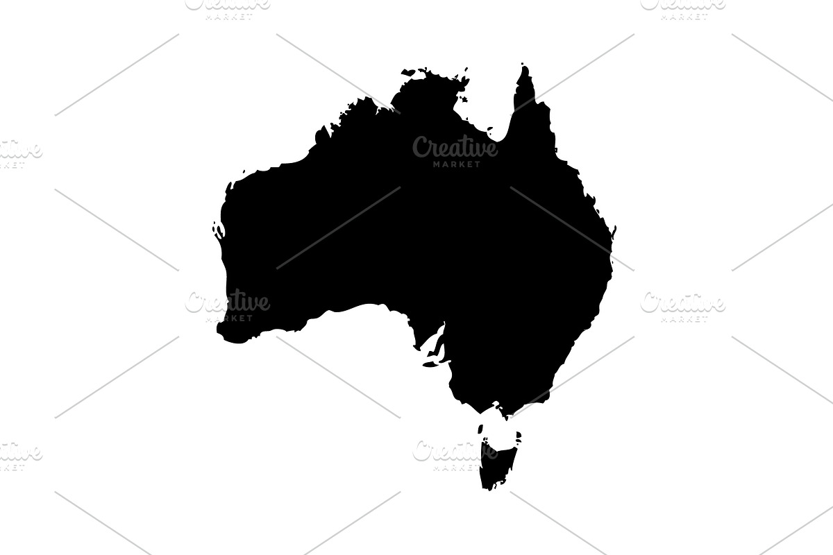 Map of Australia. vector  in Graphics - product preview 8