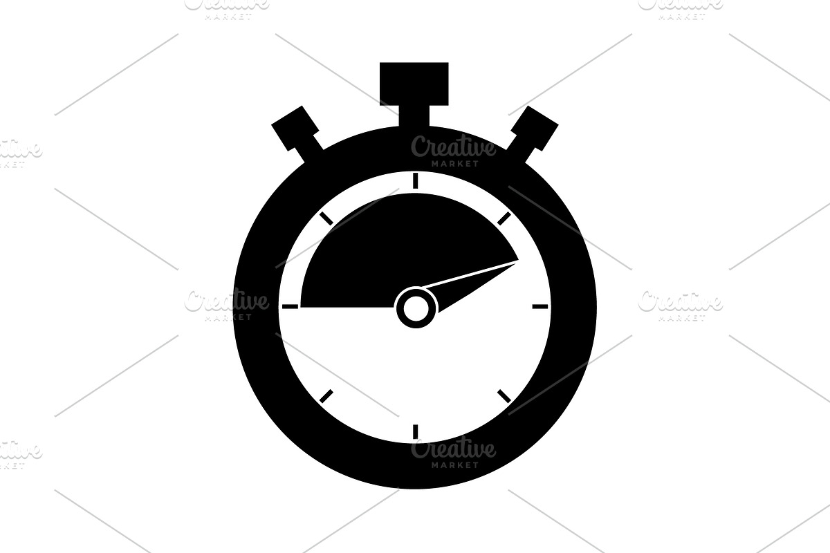 timer icon. stopwatch. vector  in Graphics - product preview 8