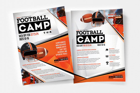 American Football Templates Pack in Flyer Templates - product preview 2