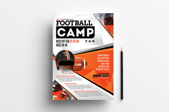 American Football Templates Pack in Flyer Templates - product preview 3