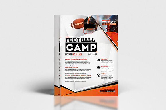 American Football Templates Pack in Flyer Templates - product preview 4