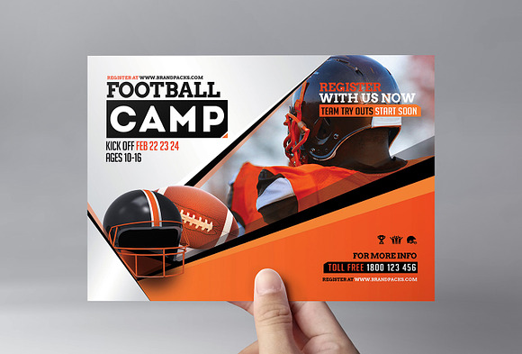 American Football Templates Pack in Flyer Templates - product preview 5