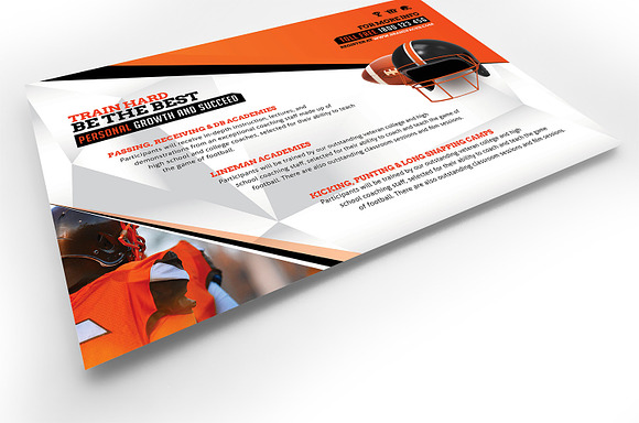Football Camp Flyer Template in Flyer Templates - product preview 3