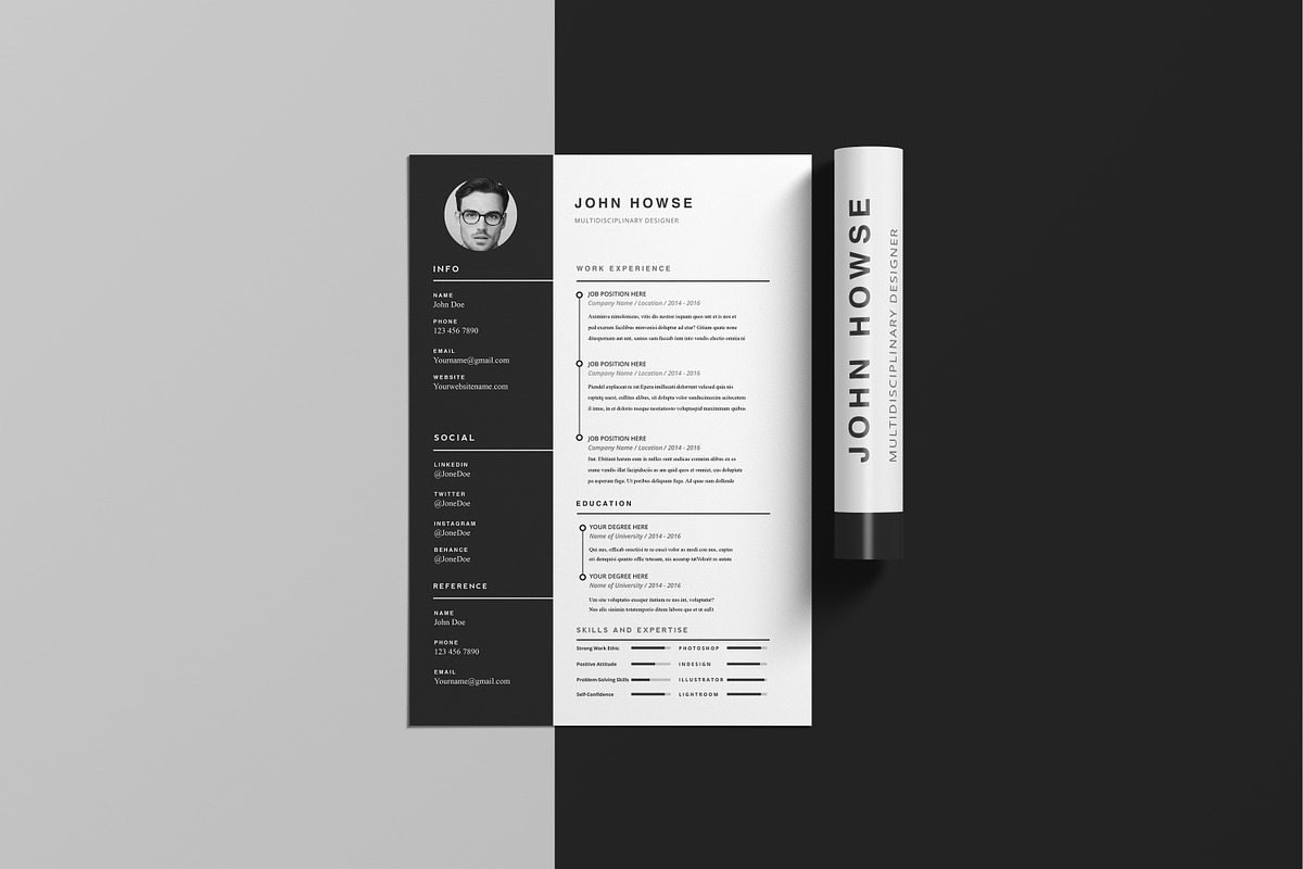 Resume/CV 2 pages - John in Letter Templates - product preview 8