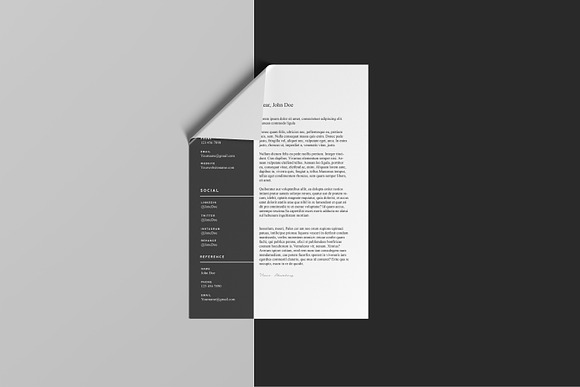 Resume/CV 2 pages - John in Letter Templates - product preview 1