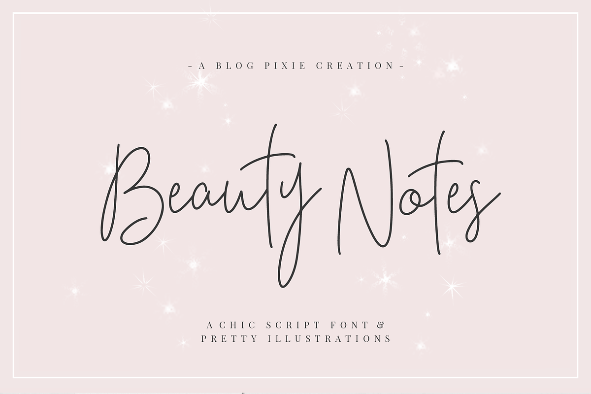 Beauty Notes Script + Illustrations in Script Fonts - product preview 8