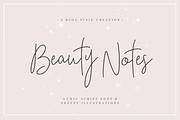 Beauty Notes Script + Illustrations
