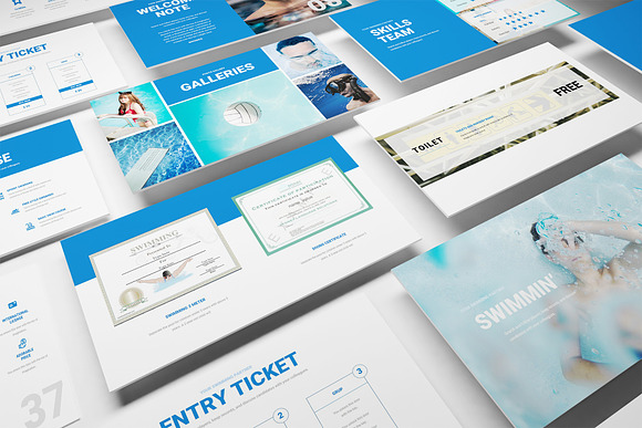 Swimming Powerpoint Template in PowerPoint Templates - product preview 2
