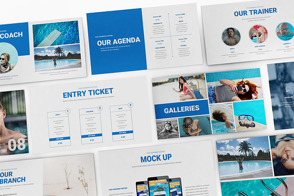 Swimming Powerpoint Template in PowerPoint Templates - product preview 4