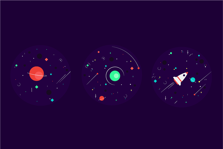 Space Vector Pack in Illustrations - product preview 8