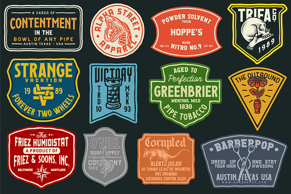 Howards Font Family + Extras in Stamp Fonts - product preview 4