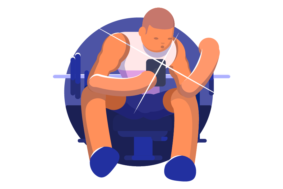 Gym Selfie in Illustrations - product preview 8