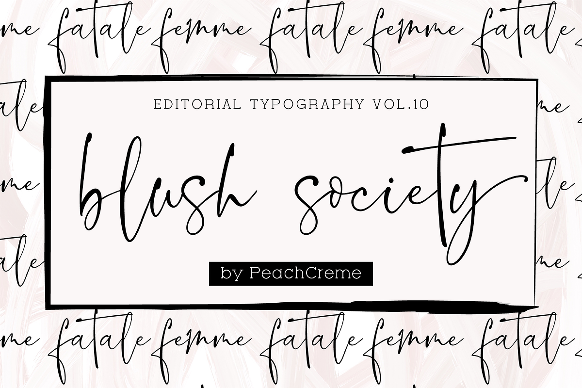Blush Society // Editorial Vol.10 in Script Fonts - product preview 8